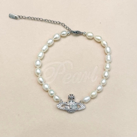 Vòng Tay HimHip Trai Thật Mix Mặt Khóa Hình Vũ Trụ Sang Trọng 18+5cm