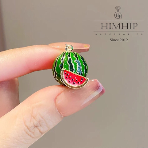 Pin Cài Áo HimHip Quả Dưa Hấu Dễ Thương HKCC Phủ Bóng 2cm