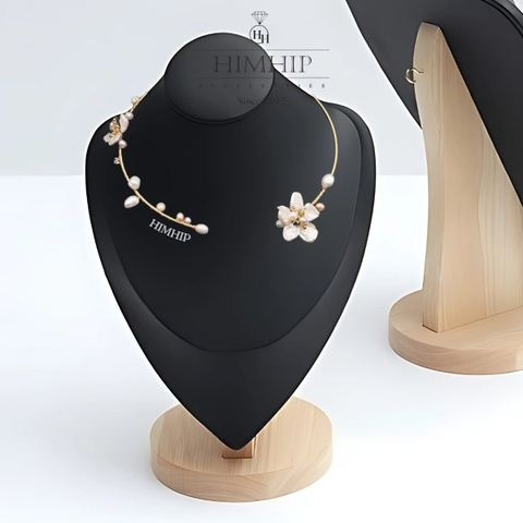 Kiềng Cổ HimHip Trai Dị Ngọc Mai Kết Tầm Xuân 15cm Phụ Kiện Áo Dài