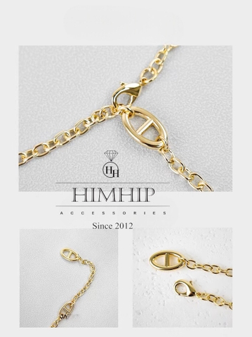 Dây Lưng HimHip Xích HKCC Bản Nhỏ Sang Trọng 110.5cm