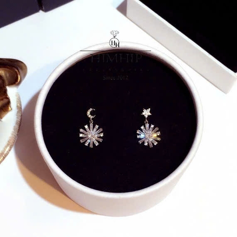 Set Quà 8/3 HimHip Khuyên Tai & Cài Áo Kèm Túi Hộp Thiệp - 264