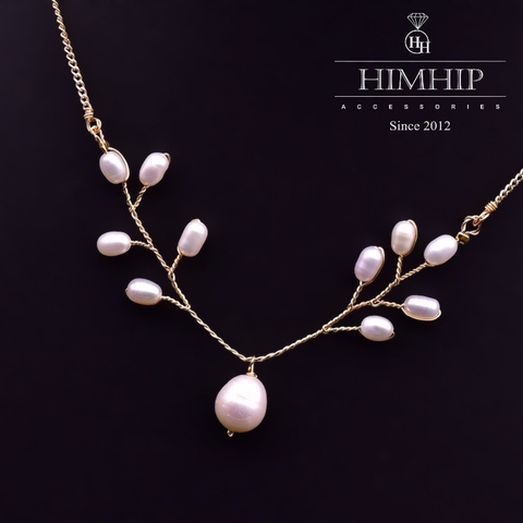 Vòng Cổ HimHim Trai Thật Mặt Hươu Sang Trọng 44+6cm