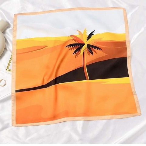 Set Quà Himhip Khăn Lụa Vuông 53x53cm & Cài Áo Kèm Túi Hộp Thiệp  - 65