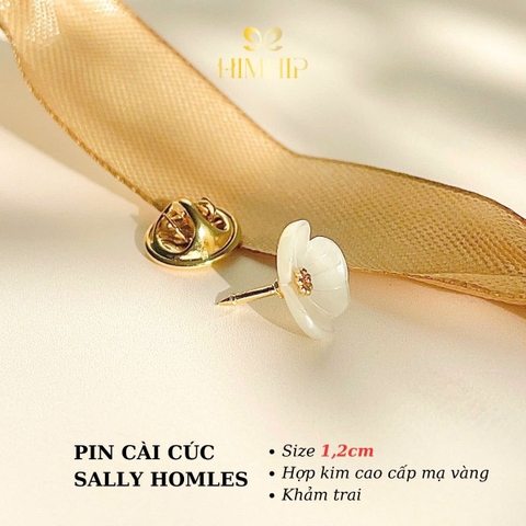 [Thiết Kế] Pin Cài Cúc HimHip HKCC Hoa Đơn Sally 1.2cm