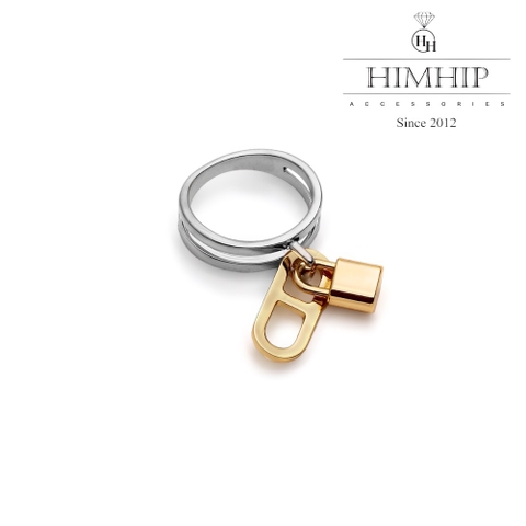 Cài Khăn Ống HimHip Size To Charm Ổ Khóa Nhỏ Thanh Lịch HKCC 2x2cm