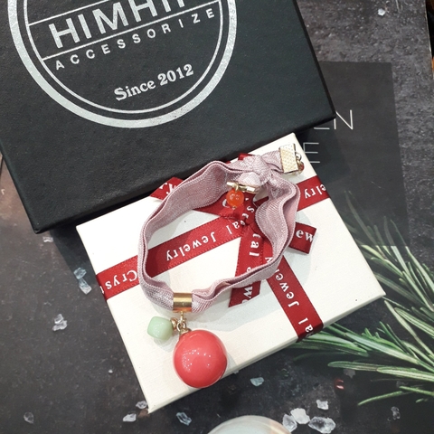 Dây Cột Tóc HimHip Mix Hạt Đá Dễ Thương 1.7cm