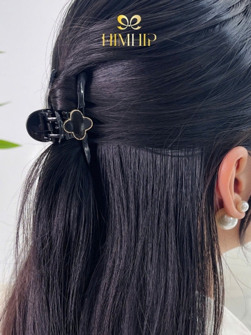 Kẹp Càng Cua HimHip Composite Dáng Dẹt Hoa Bốn Cánh May Mắn