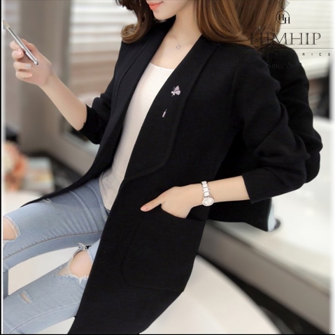 Trâm, Ghim Cài Xiên Hình Cánh Bướm Thanh Lịch HKCC Đính Đá Phale 8x2cm - Trắng