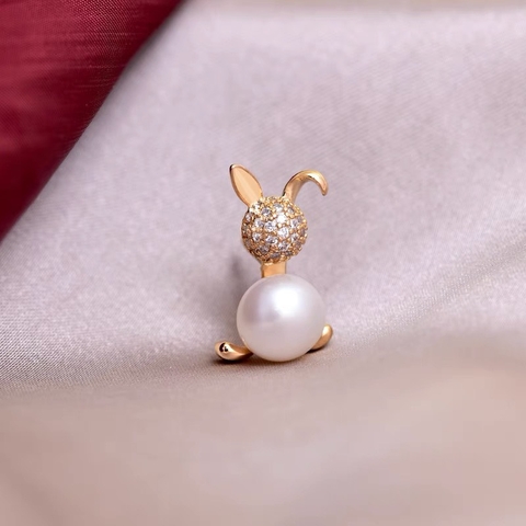 Pin Cài Áo HimHip Thỏ Mặt Phale Đáng Yêu HKCC Mix Trai 1,5 cm