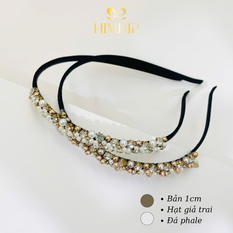 Bờm HimHip Dáng Mảnh Kết Đá Trai Nhỏ Sang Trọng 1cm