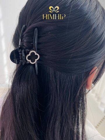 Kẹp Càng Cua HimHip Composite Cỏ 4 Cánh May Mắn Phối Viền Phale Sang Trọng