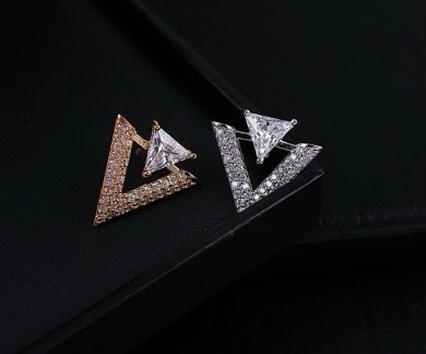 Pin Cài Áo HimHip Tam Giác Vàng Sang Trọng HKCC Đính Phale 2cm