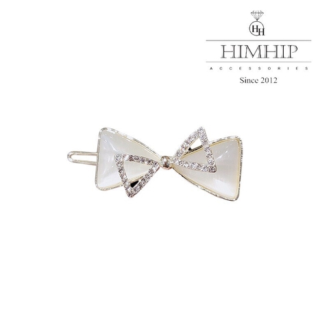 Kẹp Mái HimHip Đính Đá Phale Hình Chiếc Nơ Xinh Xắn 2x5cm