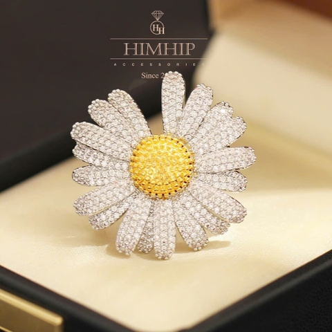 Set Quà HimHip Khăn Lụa Vuông 70x70cm & Cài Khăn, Cài Áo, Kẹp Tóc Kèm Túi Hộp Thiệp - 626