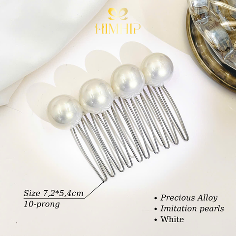 Xước Tóc HimHip HKCC Gắn Hạt Giả Trai 10 Răng 7.2x5.4cm