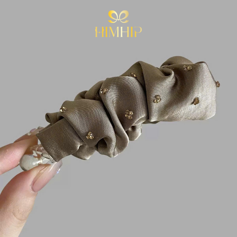 Kẹp Móc Dọc HimHip Glass-filled Nylon Nhún Vải Đính Hoa Hạt Phale 3x9.7cm