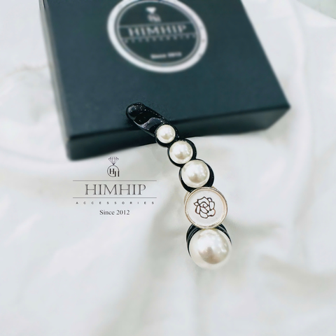 Kẹp Móc Dọc HimHip Composite Phối Mặt Hoa Thanh Lịch 8cm