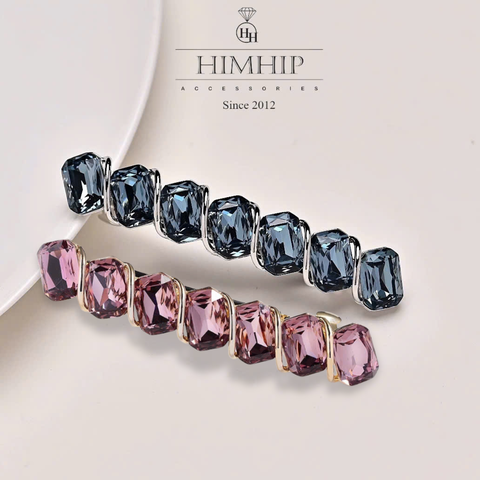 Kẹp Bấm HimHip HKCC Hàng Đá Phale Phối Xoắn Hợp Kim Cao Cấp 8.5*1.8cm