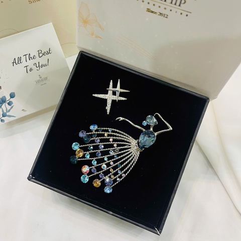 Set Quà 8/3 HimHip Cài Áo Kèm Túi Hộp Thiệp - 1113