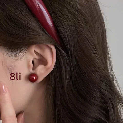 Khuyên Tai Nụ HimHip Tinh Thể Ngọc Trai Hạt Nụ Thanh Lịch