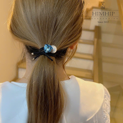 Dây Buộc Tóc HimHip Phale Tam Giác 1.7cm Phối Giả Trai 1.5cm
