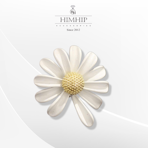 Pin Cài Cúc Áo HimHip HKCC Cúc Nhỏ Nụ Vàng Phối Cánh Đung Đưa 2.8cm