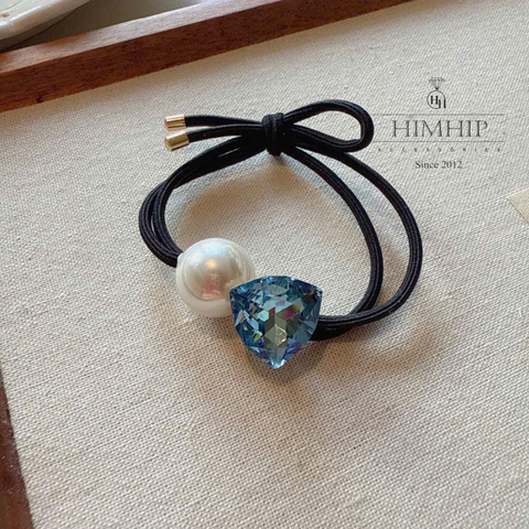 Dây Buộc Tóc HimHip Phale Tam Giác 1.7cm Phối Giả Trai 1.5cm