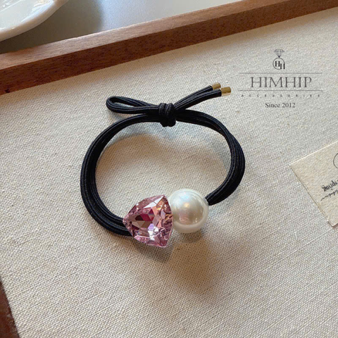 Dây Buộc Tóc HimHip Phale Tam Giác 1.7cm Phối Giả Trai 1.5cm