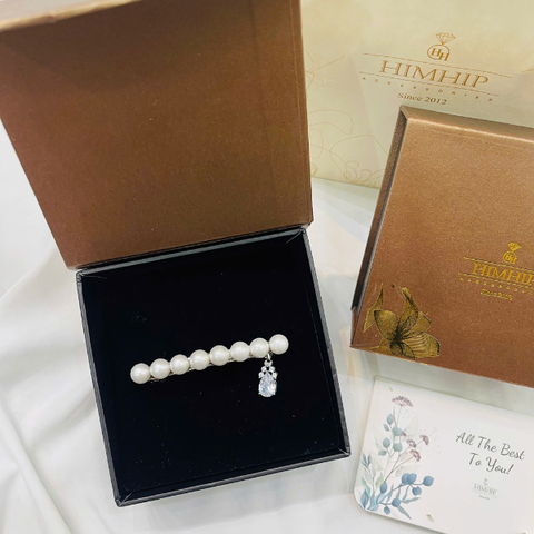 Set Quà 8/3 HimHip Kẹp Bấm Kèm Túi Hộp Thiệp - 114