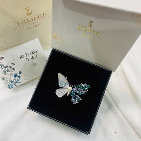 Set Quà 8/3 HimHip Cài Áo Kèm Túi Hộp Thiệp - 1110