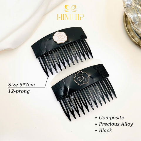 Xước HimhHip Composite Mặt Hoa Hồng Thanh Lịch 12 Răng 5*7cm