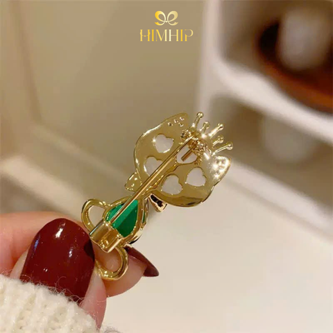 Trâm, Ghim Cài Áo HimHip HKCC Hoàng Tử Mèo Xanh 1.5x3.5cm