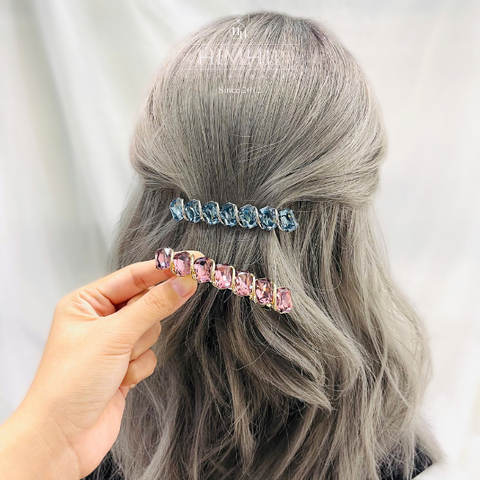 Kẹp Bấm HimHip HKCC Hàng Đá Phale Phối Xoắn Hợp Kim Cao Cấp 8.5*1.8cm