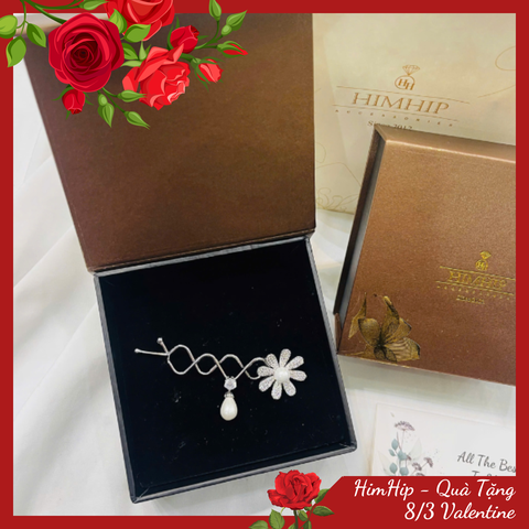 Set Quà 8/3 HimHip Kẹp Mái Kèm Túi Hộp Thiệp - 92