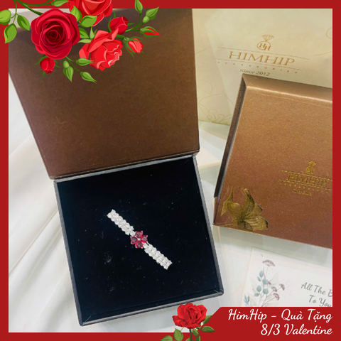 Set Quà 8/3 HimHip Kẹp Mái Kèm Túi Hộp Thiệp - 96