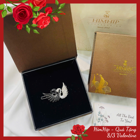 Set Quà 8/3 HimHip Kẹp Mái Kèm Túi Hộp Thiệp - 90
