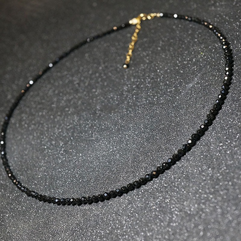 Set Choker HimHip Dây Phale Đen 2ly Phối Mặt Ngọc Trai Thật Mix Dây Trơn Thanh Lịch 32+7cm