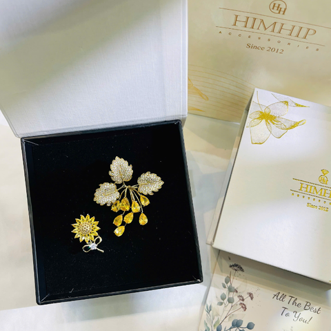 Set Quà HimHip 20/10 Cài Áo Kèm Túi Hộp Thiệp - 986