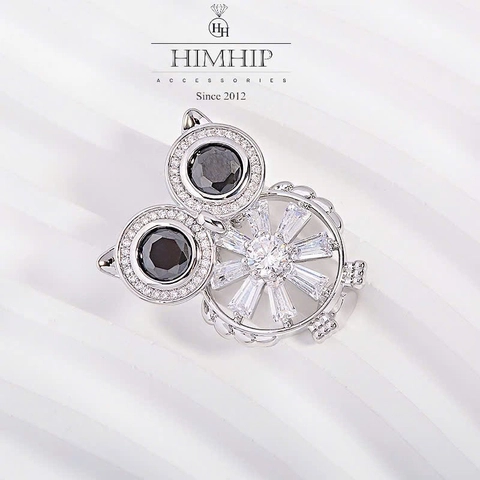 Set Quà HimHip Khuyên Tai & Cài Áo Kèm Túi Hộp Thiệp - 238
