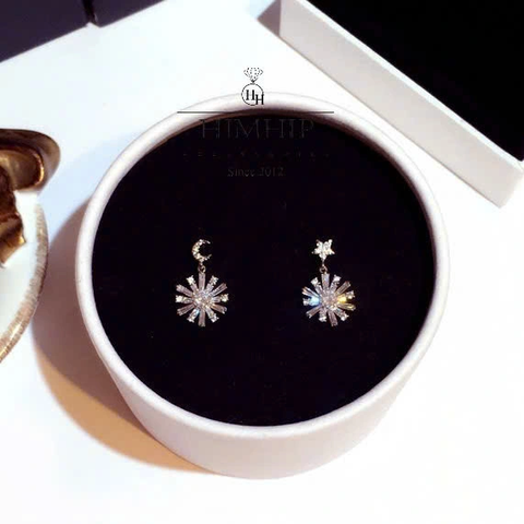 Set Quà HimHip Khuyên Tai & Cài Áo Kèm Túi Hộp Thiệp - 238