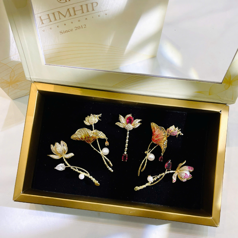 Set Quà HimHip Cài Áo Kèm Túi Hộp Thiệp - 1010