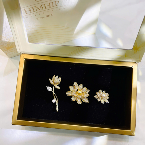 Set Quà HimHip Cài Áo Kèm Túi Hộp Thiệp - 1018