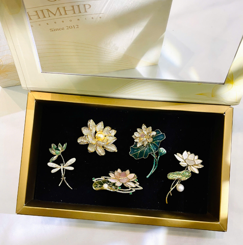 Set Quà HimHip Cài Áo Kèm Túi Hộp Thiệp - 1020