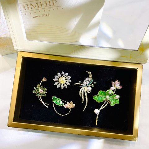 Set Quà HimHip Cài Áo Kèm Túi Hộp Thiệp - 1024