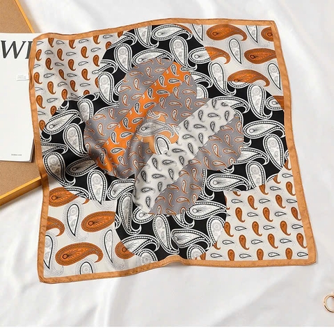 Set Quà HimHip Khăn Lụa Cao Cấp 65*65cm & Cài Khăn Kèm Túi Hộp Thiệp - 746