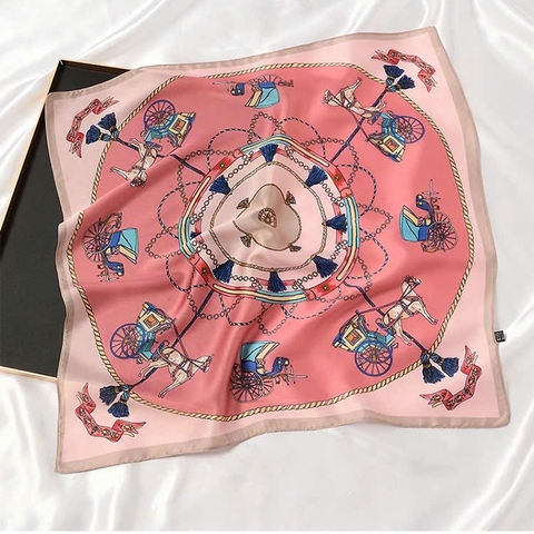 Khăn Lụa Thời Trang HimHip 53x53cm Khăn Quàng Quà Tặng Khăn - 61