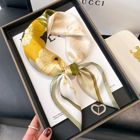 Khăn Lụa Cao Cấp HimHip 65x65cm Khăn Quàng Quà Tặng Khăn - 51