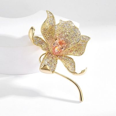 Set Quà HimHip Khăn Lụa Cao Cấp 65x65cm & Cài Khăn, Cài Áo, Khuyên Tai Và Kẹp Bấm Kèm Túi Hộp Thiệp - 1187