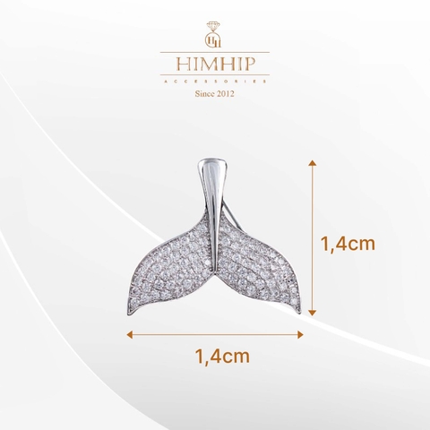 Trâm, Ghim Cài Áo Nhỏ HimHip Đuôi Cá Thanh Lịch HKCC Đính Phale 1,4cm