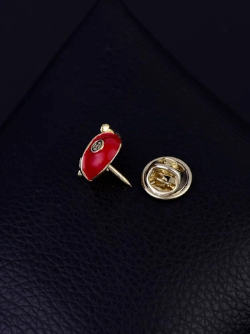 Pin Cài Áo HimHip Mèo Và Túi Thần Tài May Mắn HKCC Đính Phale 1,5cm